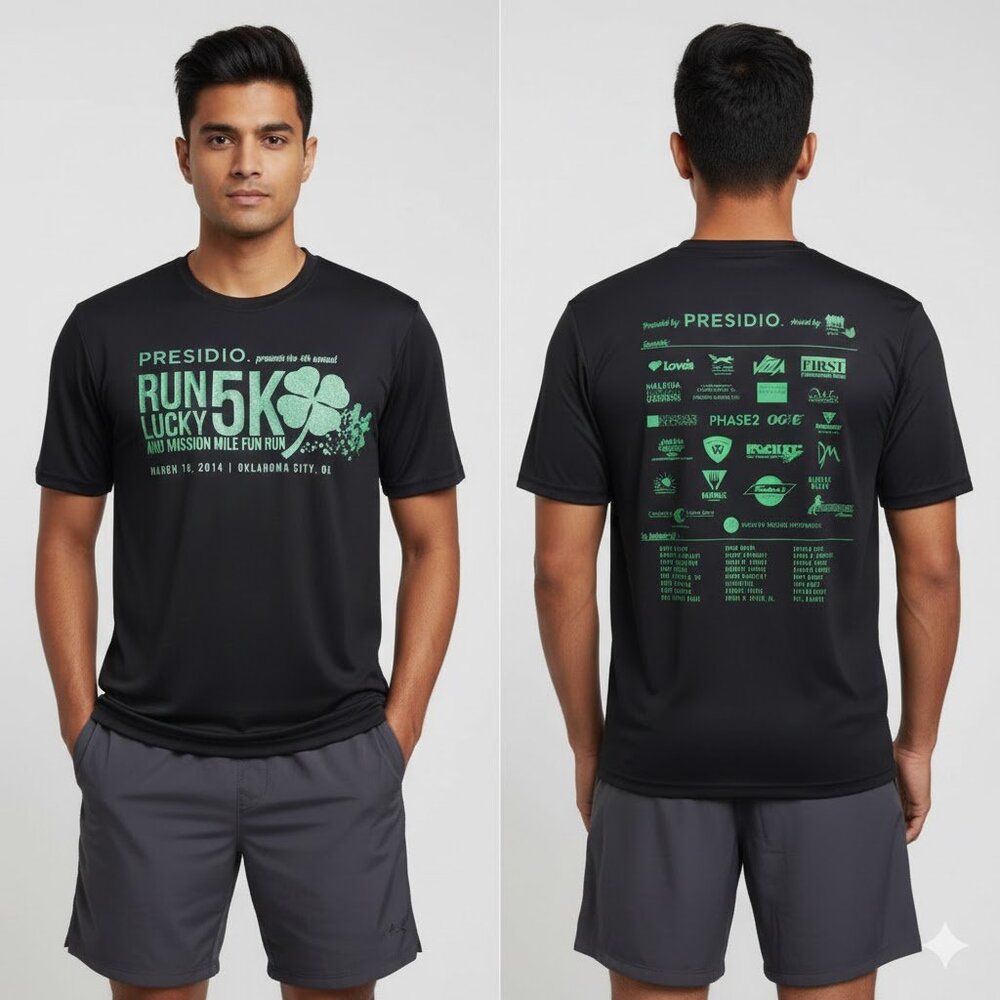 Oklahoma City Presidio Run Lucky 5K Shirt – Size Small